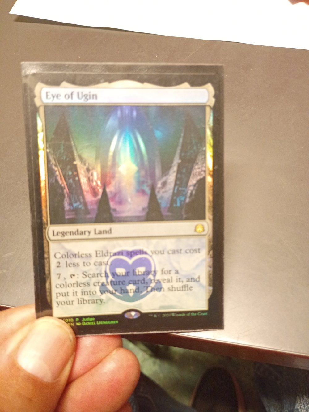 Eye of Ugin Legendary Land – Foil Collectible Card (Black/Gray Artwork)